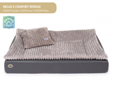 All-In Relax Bundle | KUDDE® Dog Bed + Insert & Pillow
